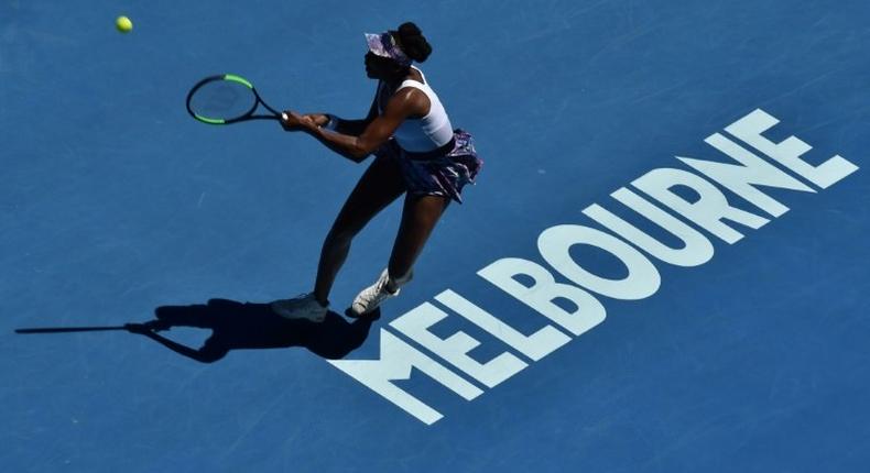 Venus Williams beat Mona Barthel 6-3, 7-5 to qualify for a 37th career Grand Slam quarter-final at the Australian Open