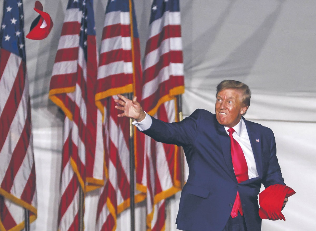 Wielu republikanów sceptycznie odnosi się do obecnej pomocy płynącej z USA na Ukrainę na fot. Donald Trump