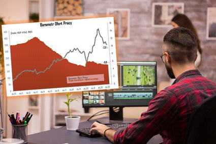 Barometr ofert pracy z najgorszym wynikiem od prawie dwóch lat. Tam są największe problemy