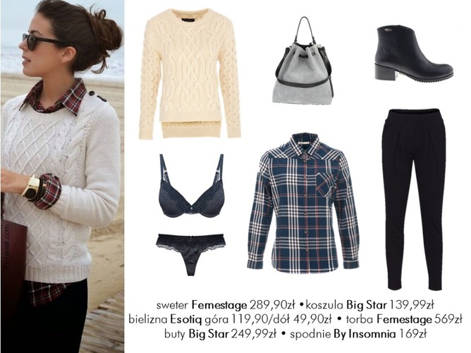 Jesień w kratkę. STYLIZACJE