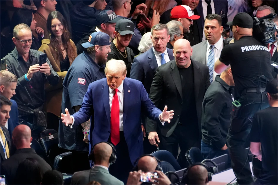 Donald Tramp na takmičenju UFC u Njujorku 16. novembra