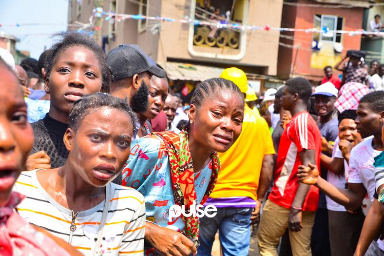 Shock and pain on the faces of onlookers (Pulse) 