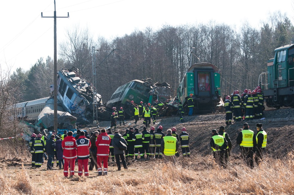 SZCZEKOCINY WYPADEK KOLEJOWY AKCJA POSZUKIWAWCZA