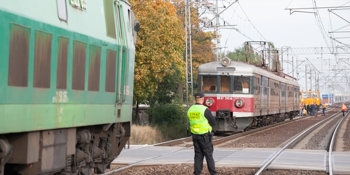 W miejscowości Palęda prawie doszło do zderzenia pociągw.