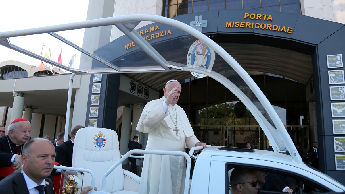 Papież Franciszek w Łagiewnikach