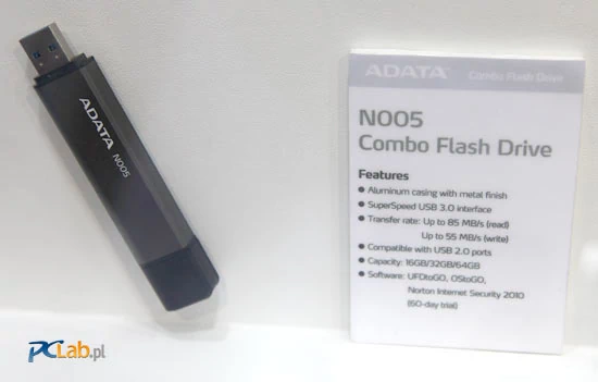 N005 – pendrive o pojemności do 64 GB z interfejsem USB 3.0