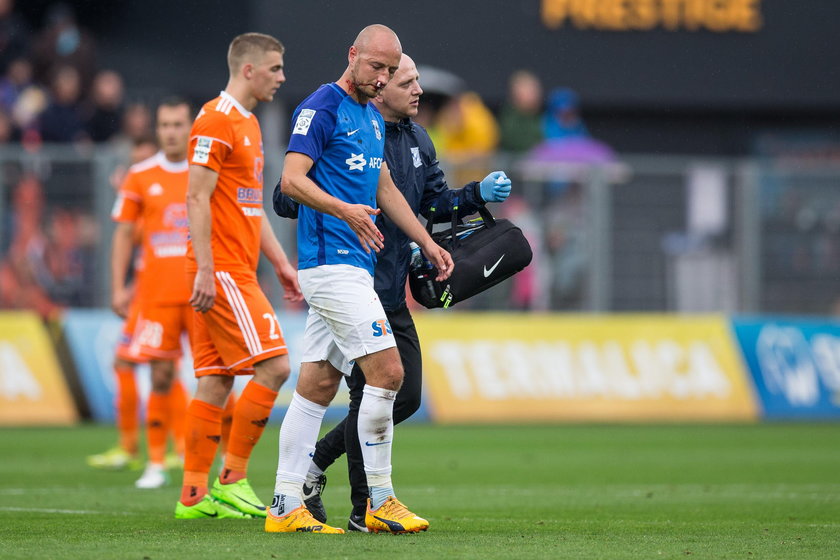 Pilka nozna. Ekstraklasa. Bruk-Bet Termalica Nieciecza - Lech Poznan. 20.08.2017