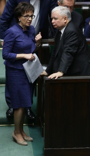 Elżbieta Witek i Jarosław Kaczyński