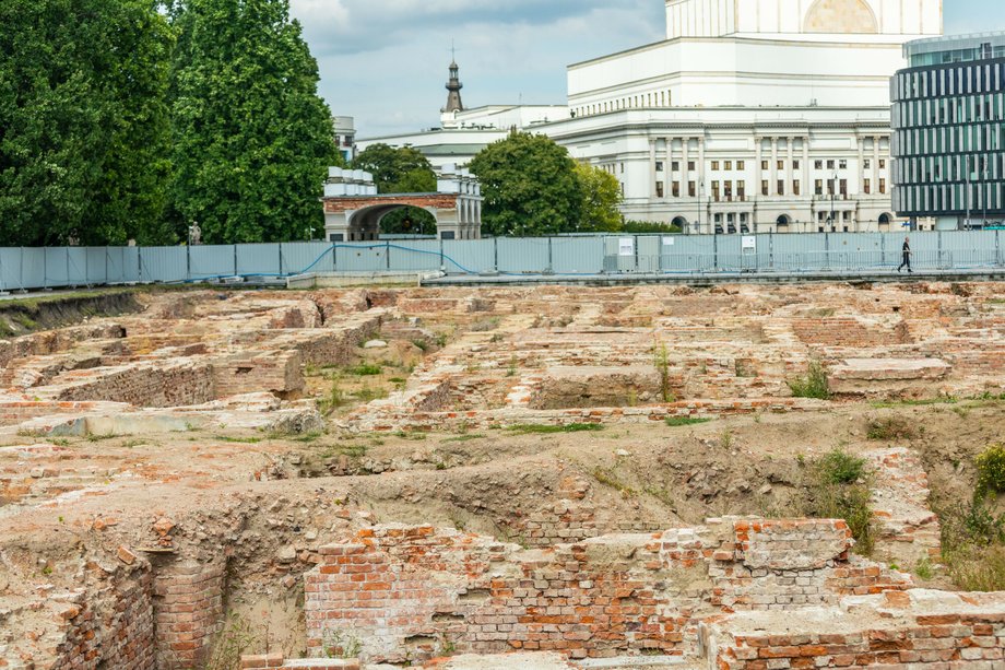 Tak obecnie wygląda teren, na którym ma stanąć pałac