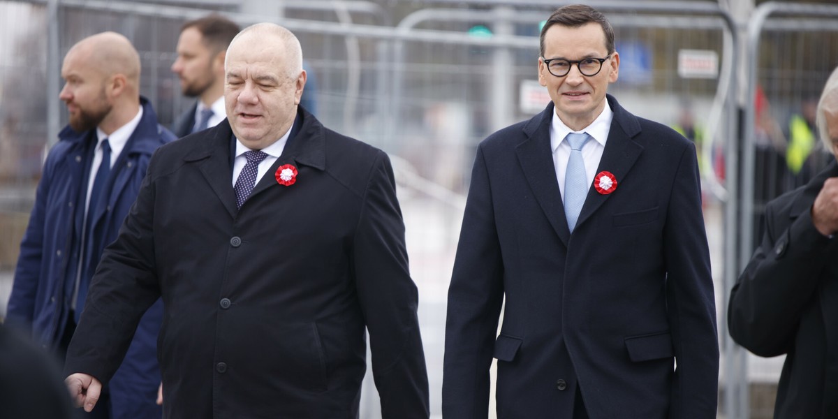 Jacek Sasin i Mateusz Morawiecki