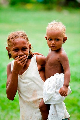 Melanesian people of Solomon Islands