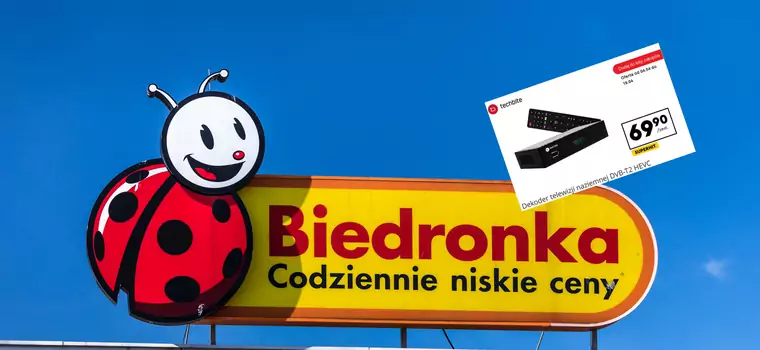 Dekoder DVB-T2 w Biedronce. Obsłuży nowy standard cyfrowej telewizji naziemnej