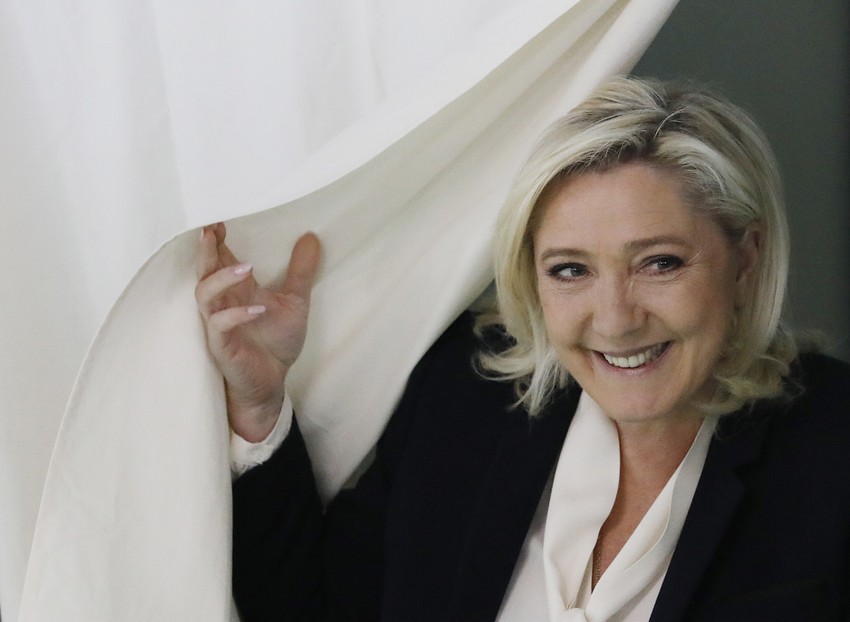 Marin Le Pen na glasanju