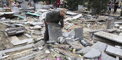 Wybuch gazu zmiótł cmentarz. ZDJĘCIA