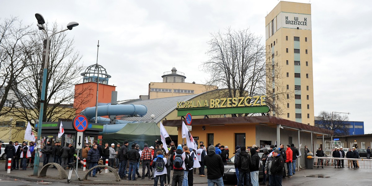 Protest w Brzeszczach 