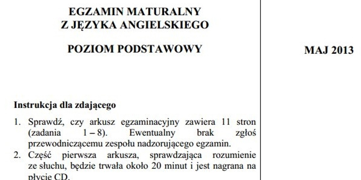 matura angielski