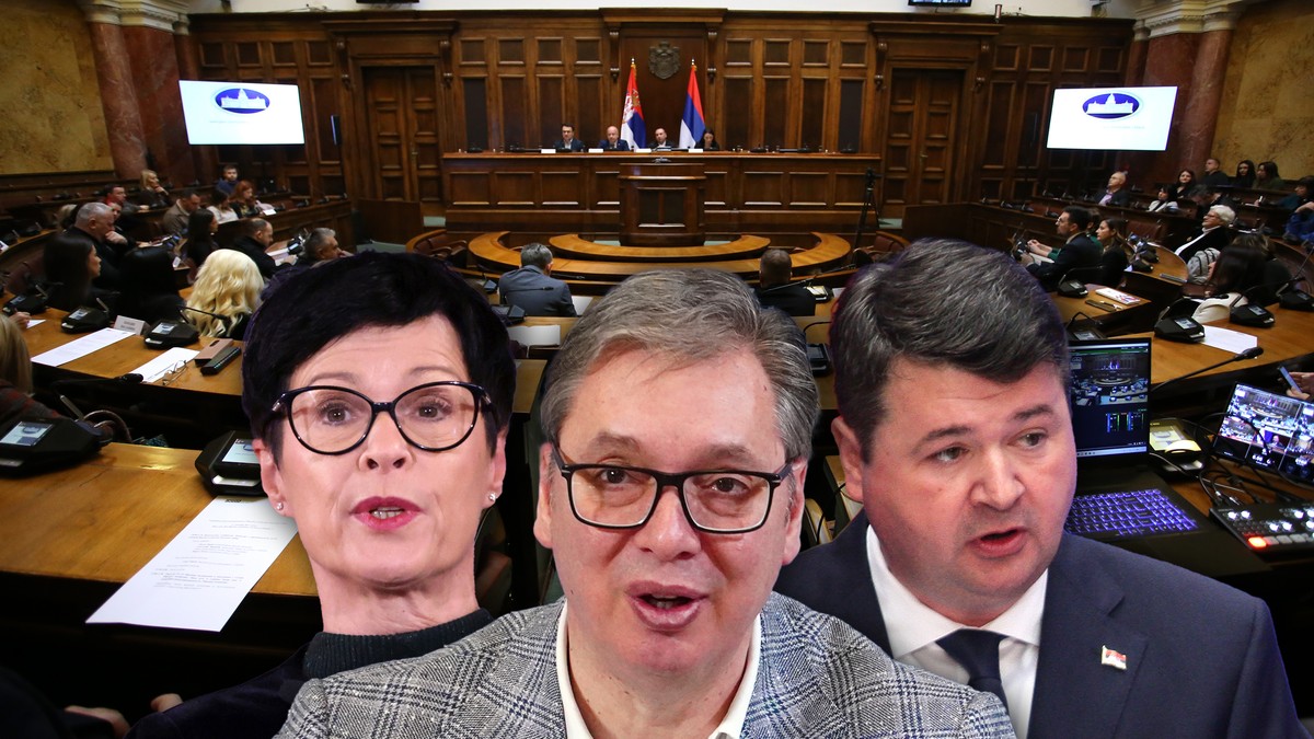 Aleksandar Vučić, Marta Kos, Vladan Petrov