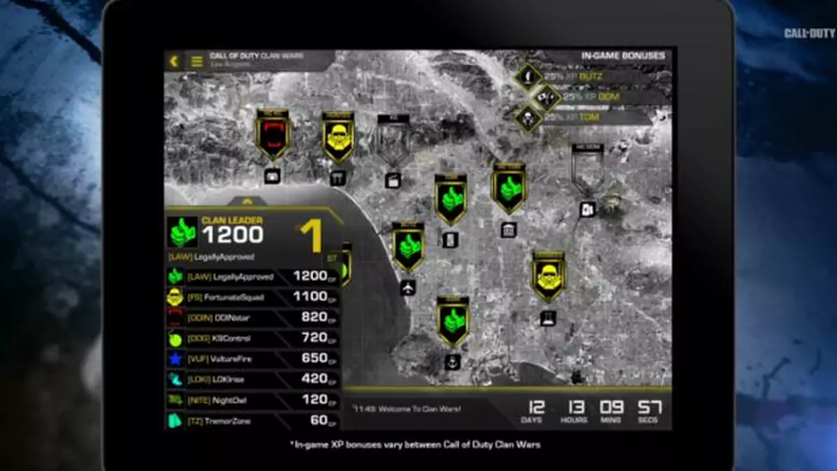 Najnowszy trailer Call of Duty: Ghosts przedstawia funkcję klanów