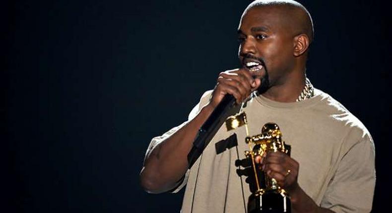 Kanye West at the 2015 billboard show