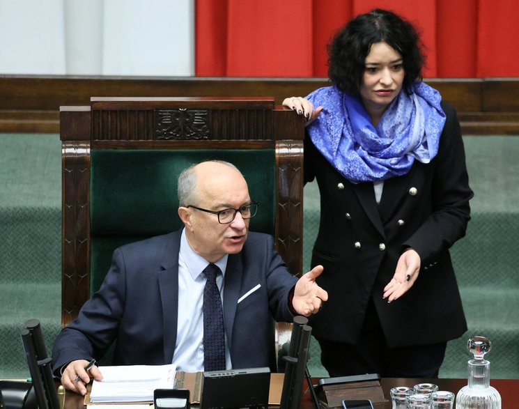 Włodzimierz Czarzasty i Anna Maria Żukowska