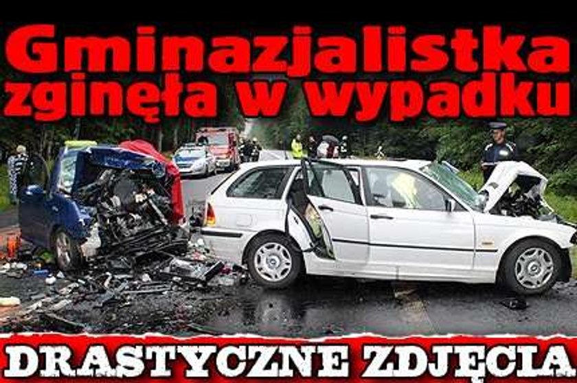 Gminazjalistka zginęła w wypadku. Drastyczne zdjęcia