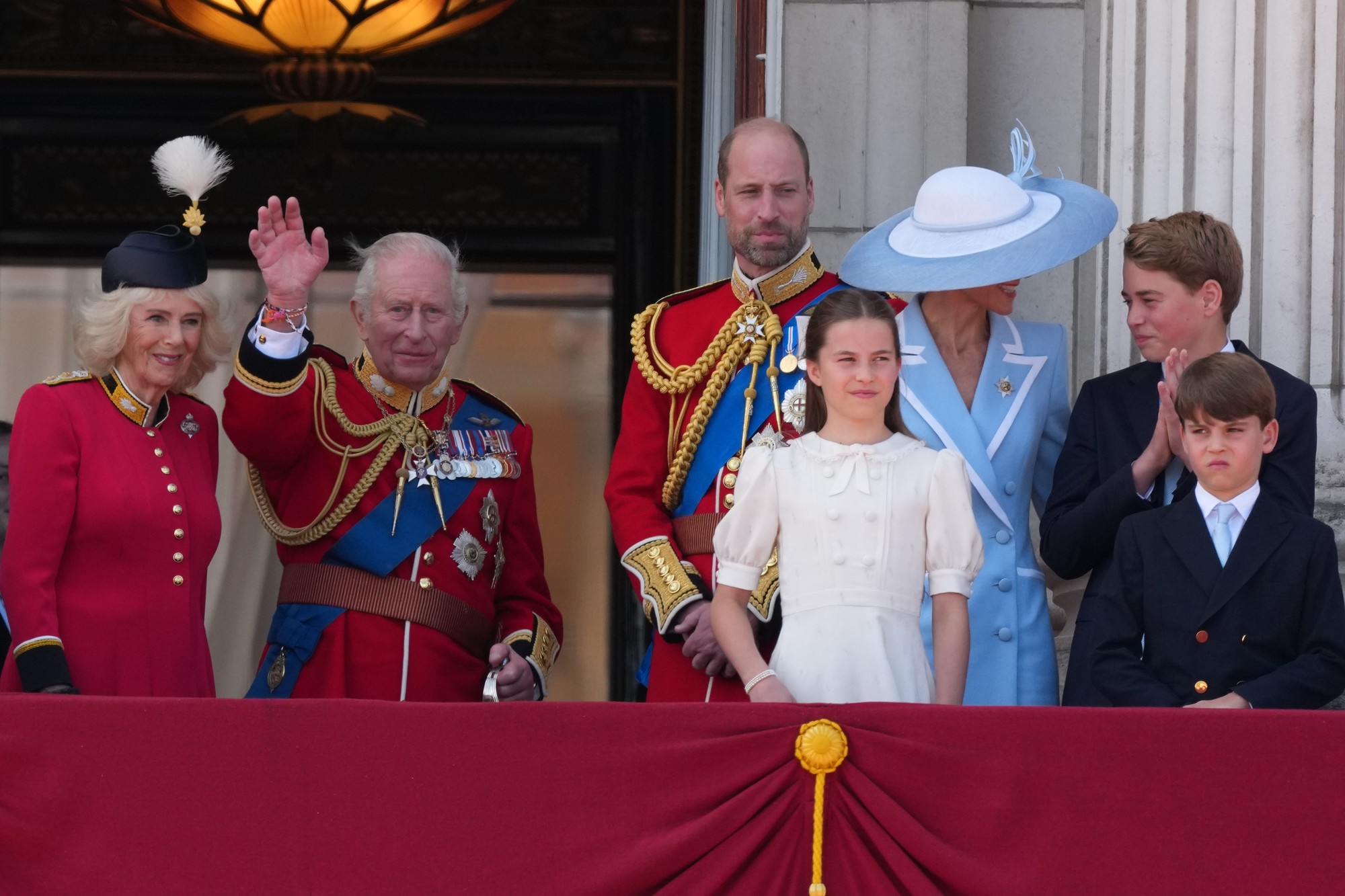 Princezná Charlotte s kráľovskou rodinou.
