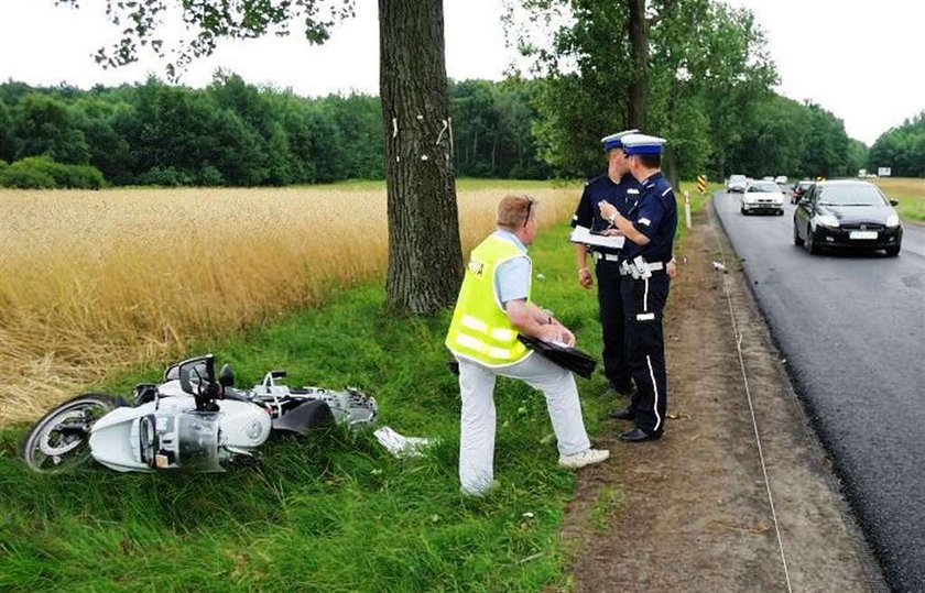 Ksiądz zabił się na motorze