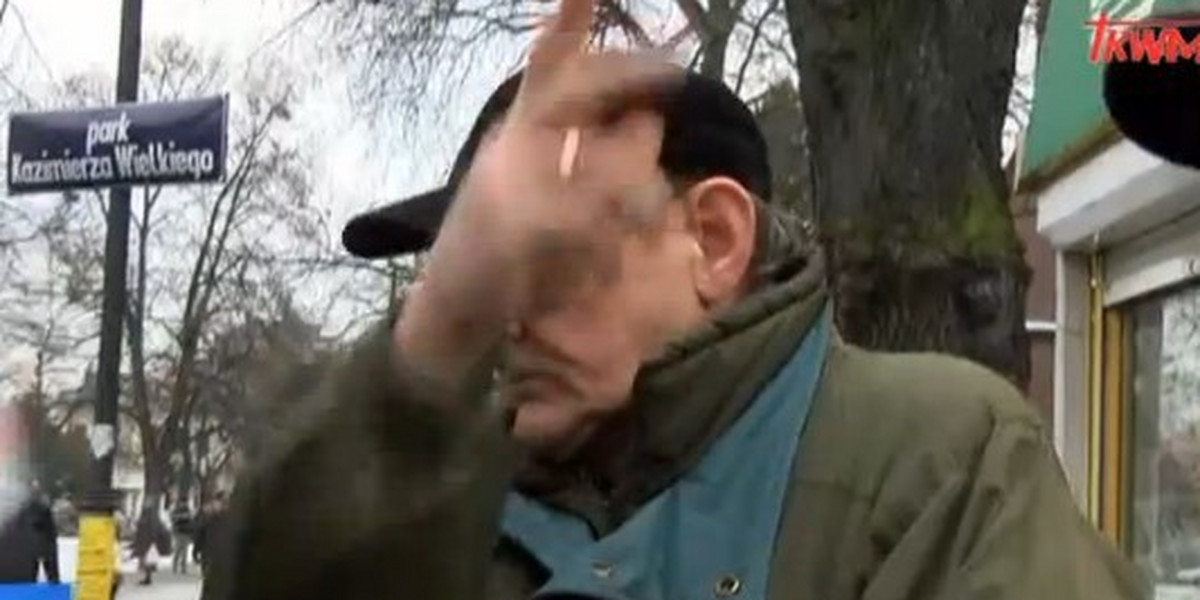 Zwolennik KOD zaatakował dziennikarza od Rydzyska.