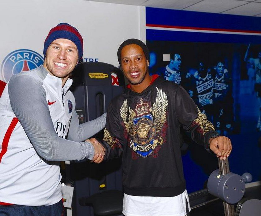 Grzegorz Krychowiak spotkał się z Ronaldinho. Fani mu zazdroszczą