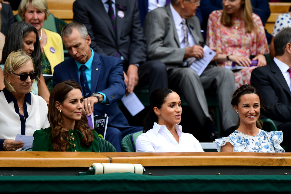 Księżna Kate, księżna Meghan i Pippa Middleton na Wimbledonie