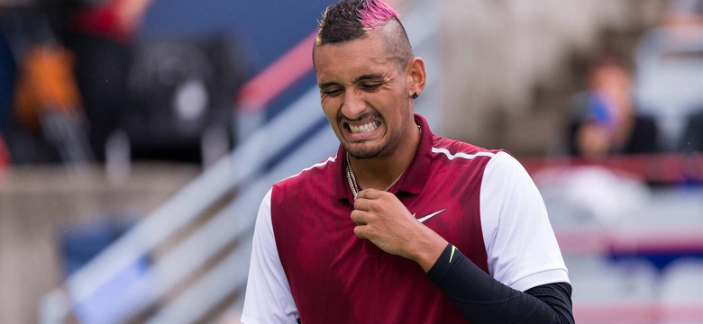 Nick Kyrgios zmieciony z kortu przez Gasqueta