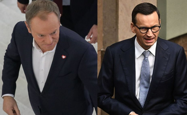 Donald Tusk i Mateusz Morawiecki