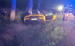 Polskiemu bramkarzowi, który rozbił Lamborghini grożą trzy lata więzienia