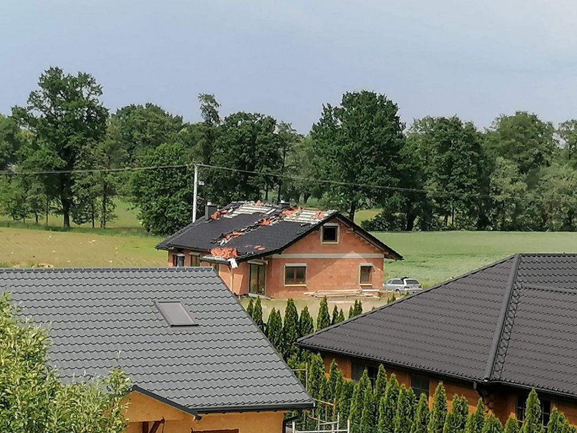 Kaniów: trąba powietrzna przeszła nad miejscowością. Było groźnie!