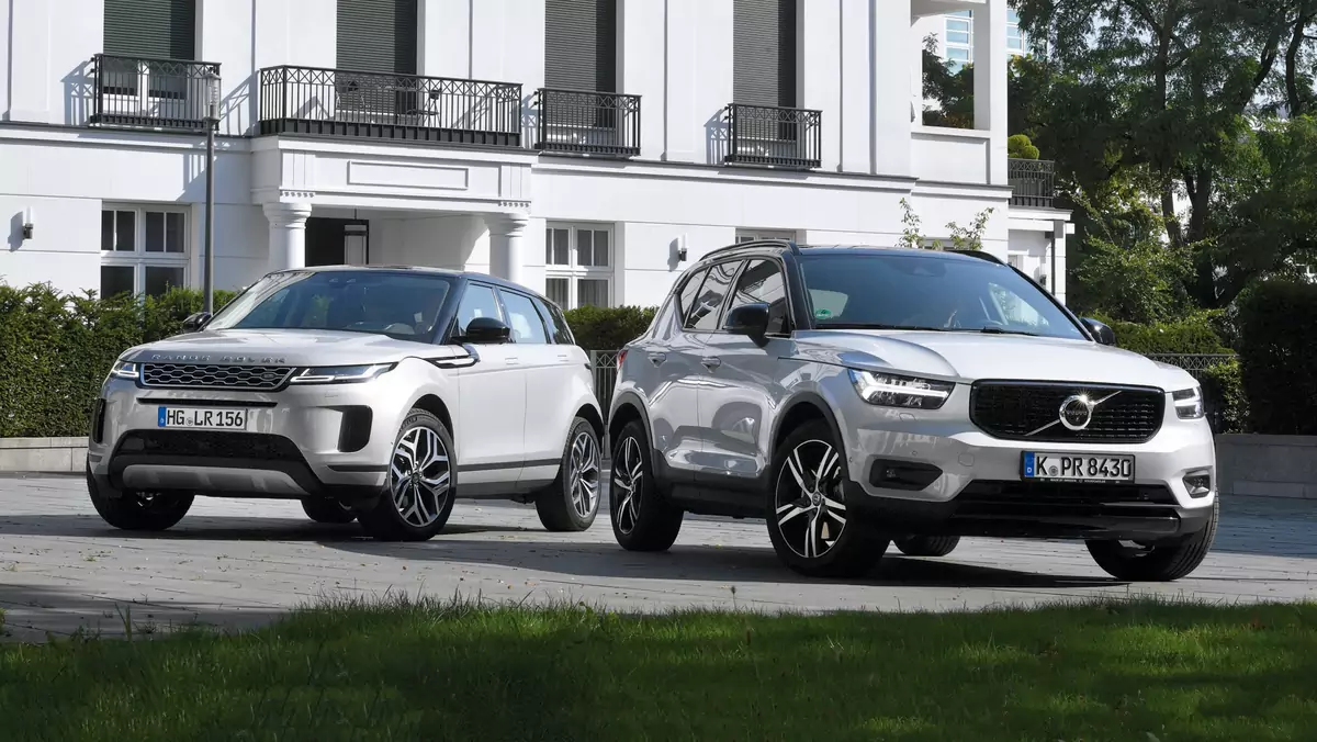  Range Rover Evoque i Volvo XC40