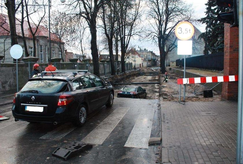 Ale wjechał! Przez złodziei omal nie doszło do tragedii