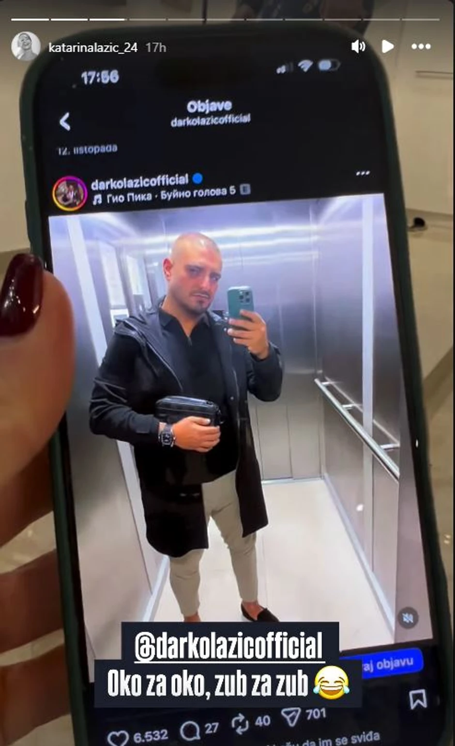 Katarina isprozivala Darka Lazića