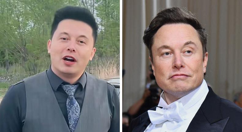 Yilong Ma (left) is best known for being Elon Musk's (right) Chinese doppelgnger  but he got suspended on China's Weibo and Douyin this week.