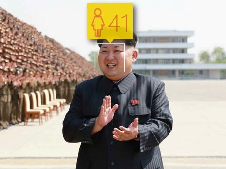 Kim Dzong Un i jego wiek według How-Old.net