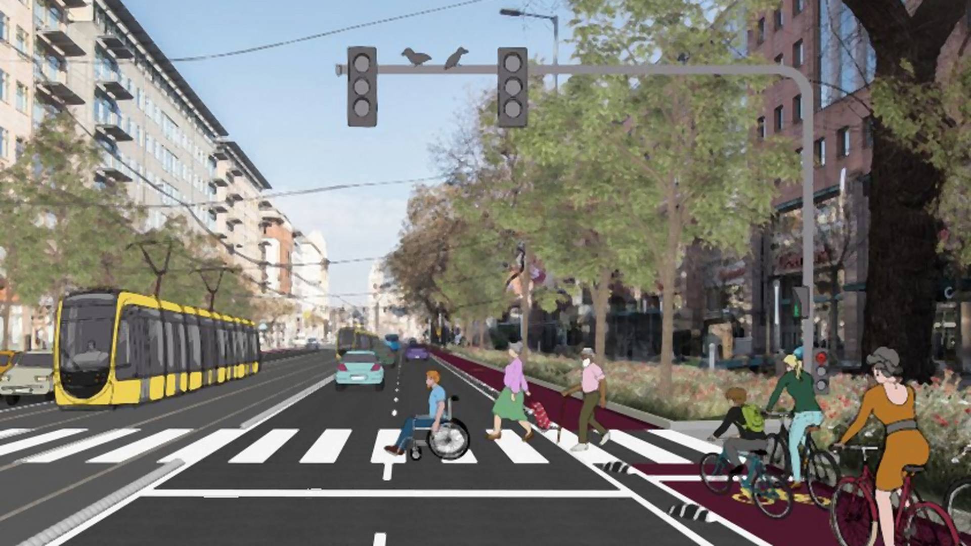 Így alakul át Budapest: autópályák helyett sugárutak, villamos a Bajcsy-Zsilinszky úton