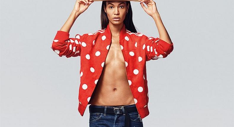 Joan Smalls recreates Pharrell Williams for 2015 CFDA Awards Journal