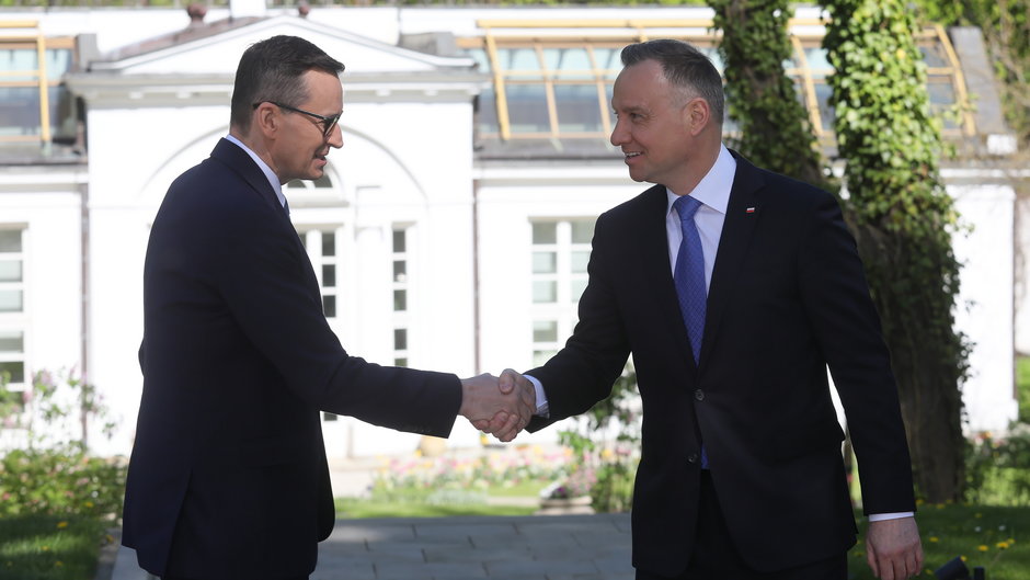 Mateusz Morawiecki i Andrzej Duda