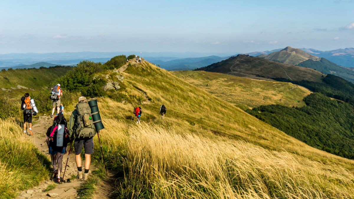 Bieszczady. Słonecznie i bezwietrznie; w góry wychodzimy wcześniej