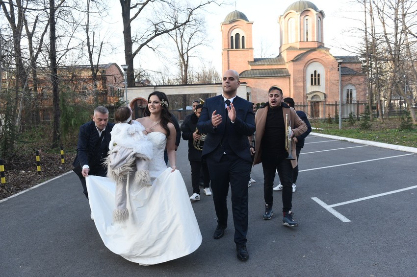 Mišel Gvozdenović sa suprugom 