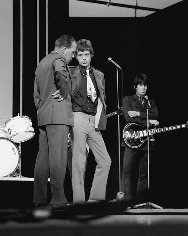 Mick Jagger i Ed Sullivan w programie "The Ed Sullivan Show", 11 września 1966 r. 