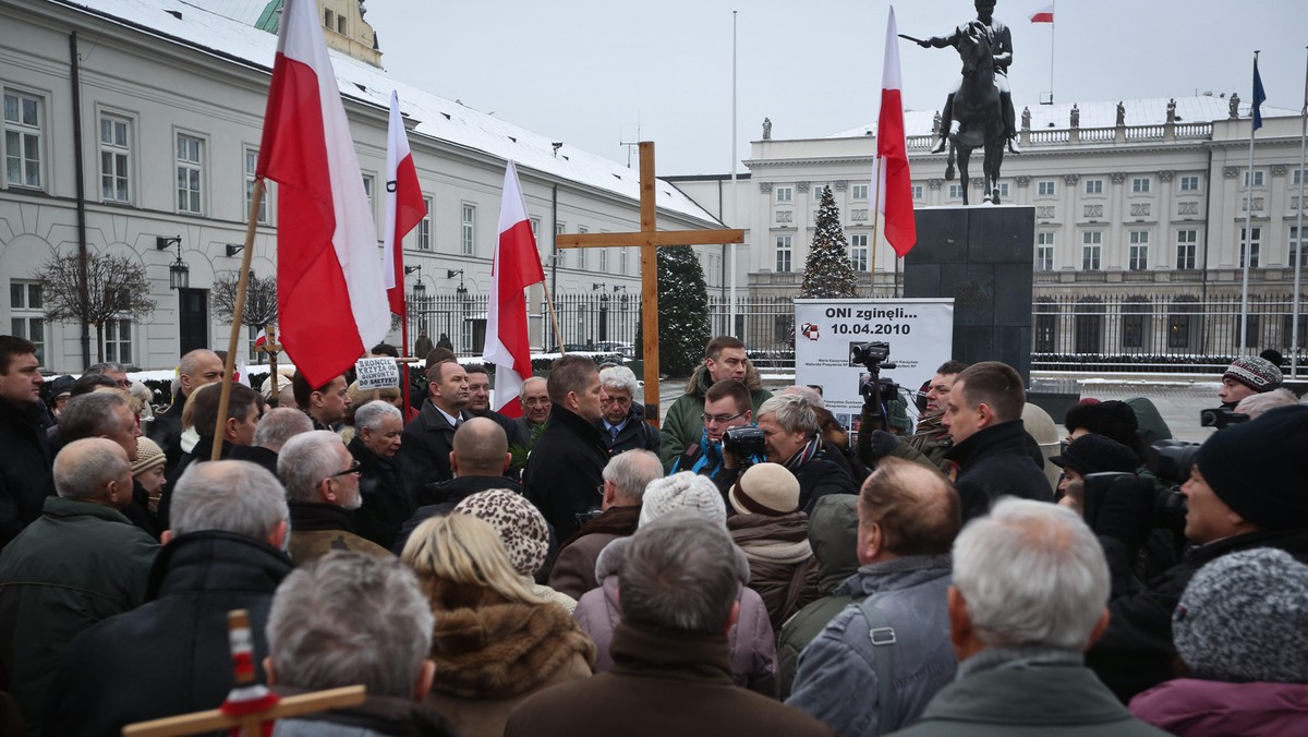 Jarosław Kaczyński Pałac Prezydencki miesięcznica