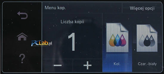 S605 Interact – menu kopiowania