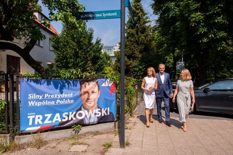 Donald Tusk podczas wyborów prezydenckich wspierał Rafała Trzaskowskiego (28.06.2020)