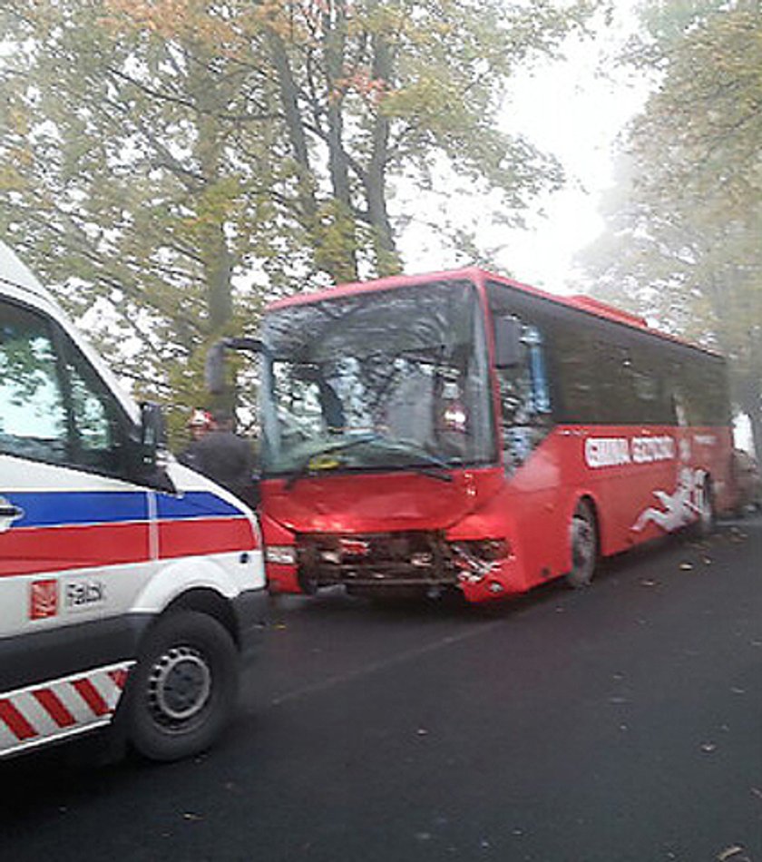 Wypadek gimbusa pod Giżyckiem