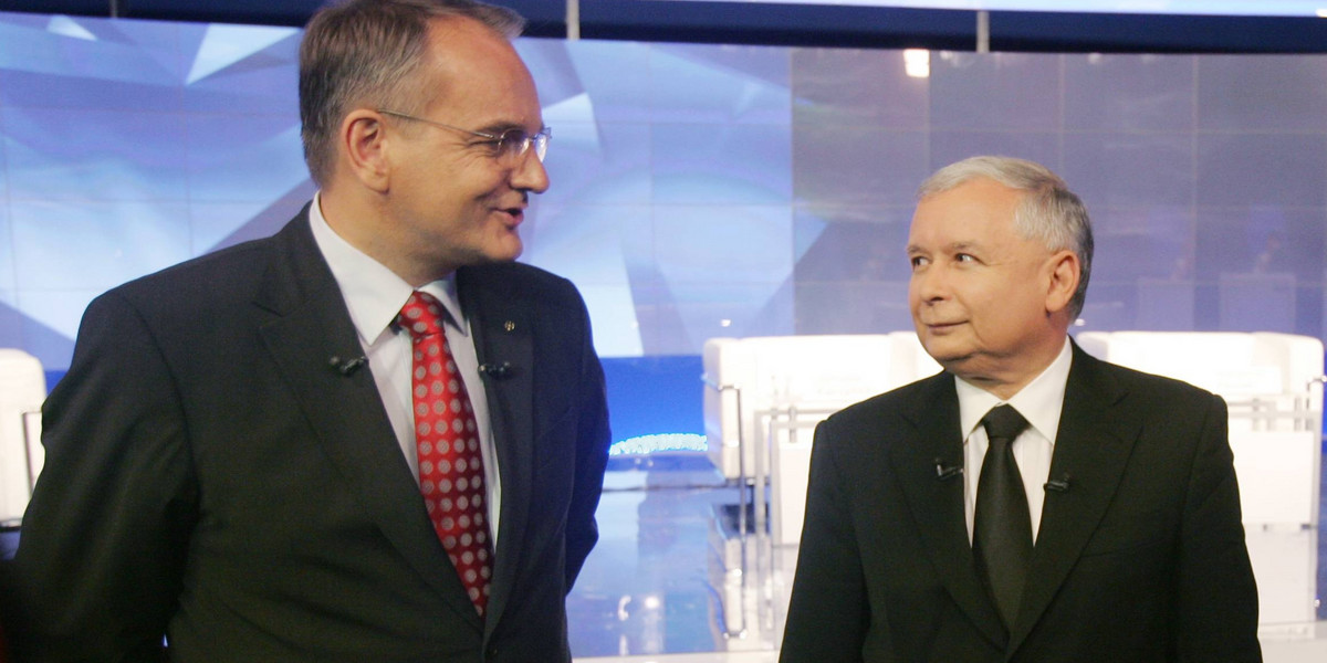 Jarosław Kaczyński i Waldemar Pawlak